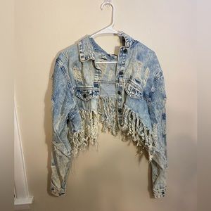 Distressed Jean jacket